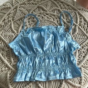 NWT Shop Cider blue silk top